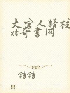 大官人精校版txt奇书网