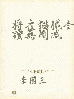 将夜猫腻全文阅读无删减