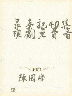 寻秦记40集电视剧免费看全集