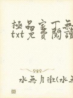 极品家丁无删减txt免费阅读