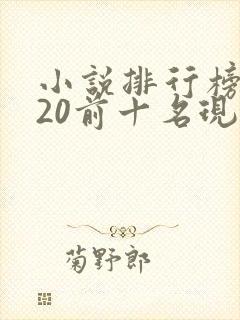 小说排行榜2020前十名现代言情