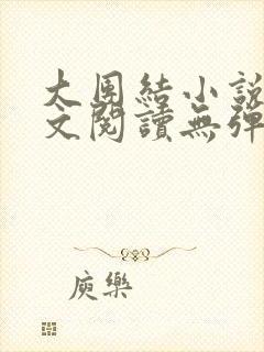 大团结小说集全文阅读无弹窗