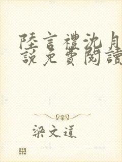 陆言礼沈月慈小说免费阅读最新章节