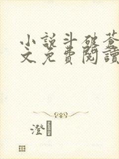 小说斗破苍穹全文免费阅读笔趣阁