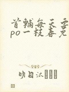 首辅每天要不够po一枝春免费阅读