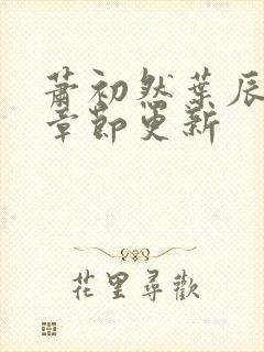 萧初然叶辰最新章节更新