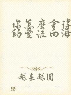 你怎么舍得让我的爱流向海