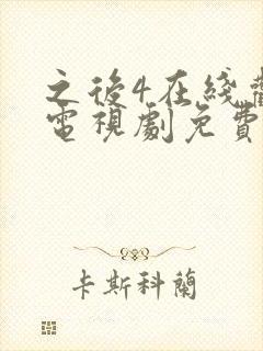 之后4在线观看电视剧免费高清