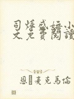 司烨盛妩小说全文免费阅读封面