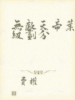 无敌天帝叶凡等级划分封面