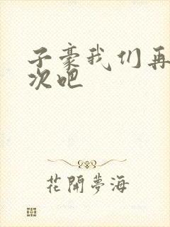 子豪我们再做一次吧