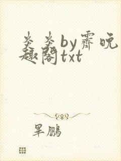 炎炎by霁晚笔趣阁txt