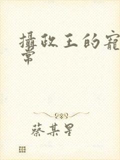 摄政王的宠妻日常