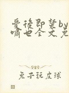 爱后即焚by林啸也全文免费阅读笔趣阁