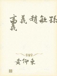 高义赵敏孙倩高义