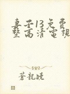 妻子13免费完整高清电视剧在线看封面