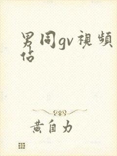 男同gv视频网站封面