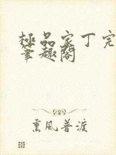 极品家丁完整版笔趣阁封面