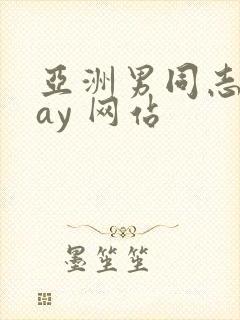 亚洲男同志 gay 网站