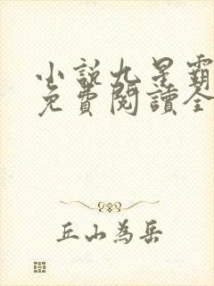 小说九星霸体诀免费阅读全文无窗口