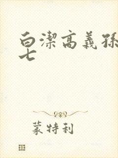 白洁高义孙倩老七