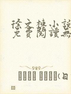 徐文栋小说全文免费阅读无弹窗