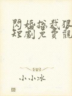 闪婚总裁狠狠宠短剧免费观看全集