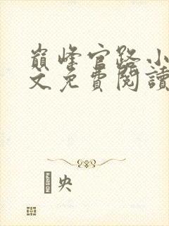 巅峰官路小说全文免费阅读无弹窗