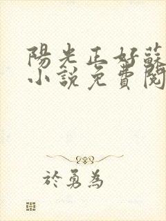 阳光正好苏玥玥小说免费阅读