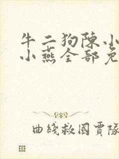 牛二狗陈小凤陈小燕全部免费阅读封面