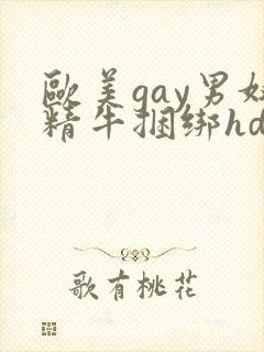 欧美gay男奴精牛捆绑hd封面