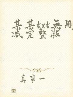 某某txt无删减完整版