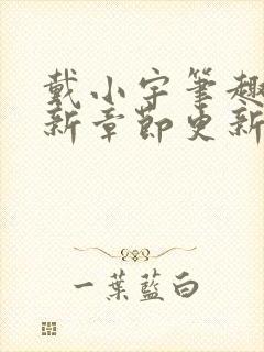 戴小宇笔趣阁最新章节更新封面