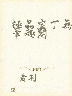 极品家丁无删节笔趣阁