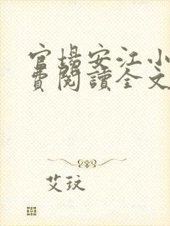 官场安江小说免费阅读全文封面