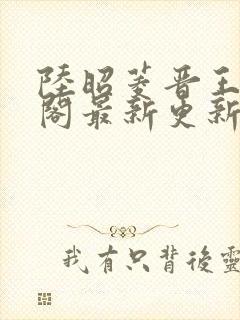 陆昭菱晋王笔趣阁最新更新章节列表