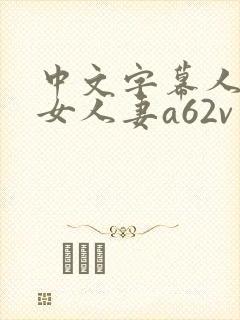 中文字幕人妻熟女人妻a62v