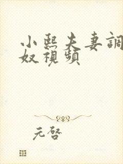 小熙夫妻调教男奴视频