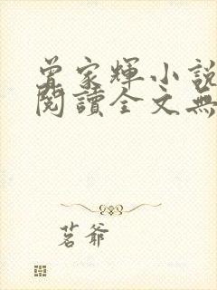 曾家辉小说免费阅读全文无弹窗