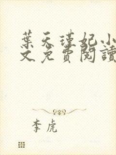 叶天瑾妃小说全文免费阅读笔趣阁