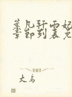 叶凡轩雨妃最新章节列表免费阅读封面