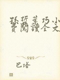 孙哲叶巧小说免费阅读全文最新章节更新时间