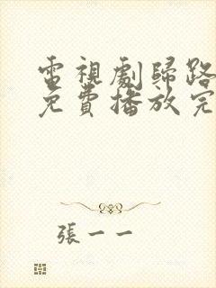 电视剧归路全集免费播放完整版高清