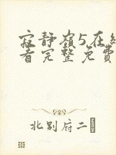 寂静岭5在线观看完整免费高清封面