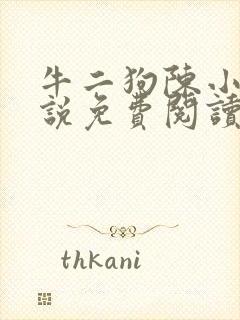 牛二狗陈小燕小说免费阅读无弹窗牛