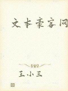 文本豪客网封面