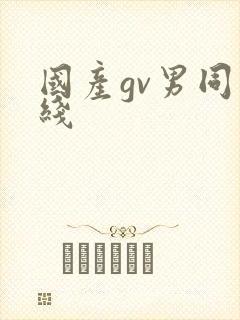 国产gv男同在线
