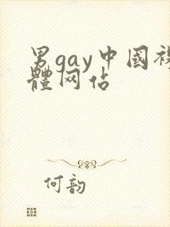 男gay中国裸体网站