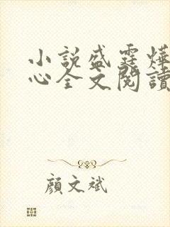 小说盛霆烨初之心全文阅读无弹窗封面