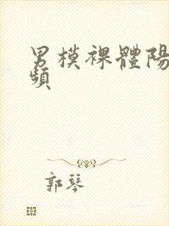 男模裸体阳具视频